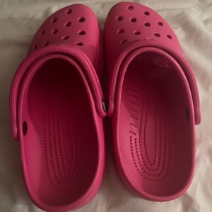 PINK crocs Size 7 1/2